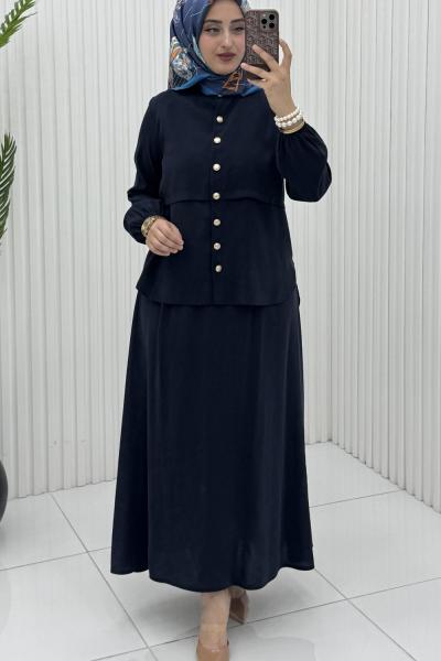 Ayliz Etek Takım Lacivert