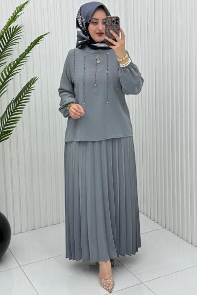 Hale Etek Takım Gri