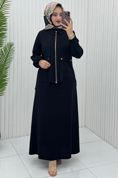 İrem Etek Takım Siyah