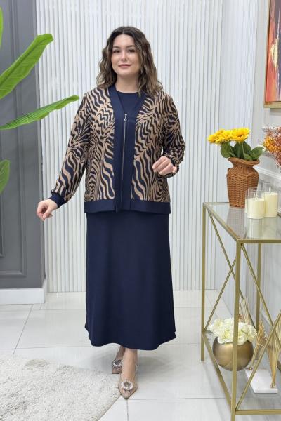 Ada Etekli Takım Lacivert