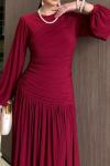 Ahenk Elbise Bordo