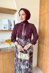 Ayça Etekli Takım Bordo