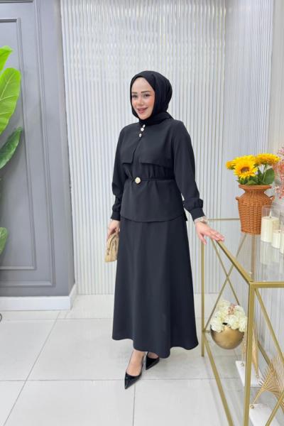 Ayşenur Etekli Takım  Siyah