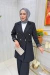 Ayşin Pantolonlu Takım Siyah