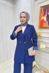 Ayşin Pantolonlu Takım Lacivert