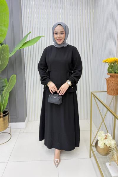 Bade Etekli Takım  Siyah