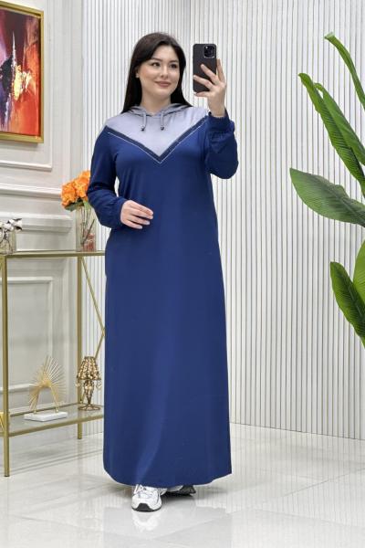 Banu Elbise Lacivert