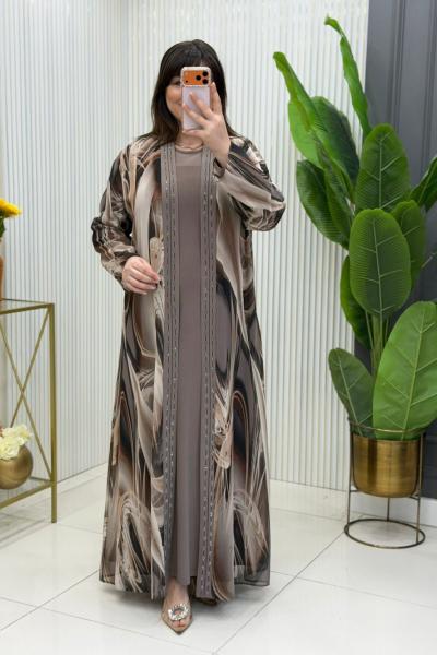 Bergüzar Elbise  Vizon