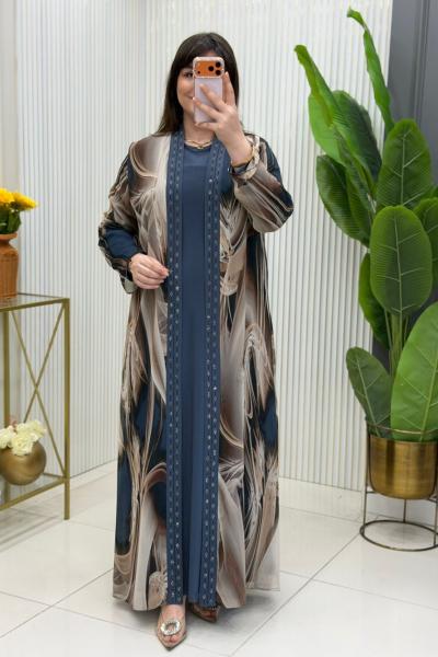 Bergüzar Elbise  Mavi