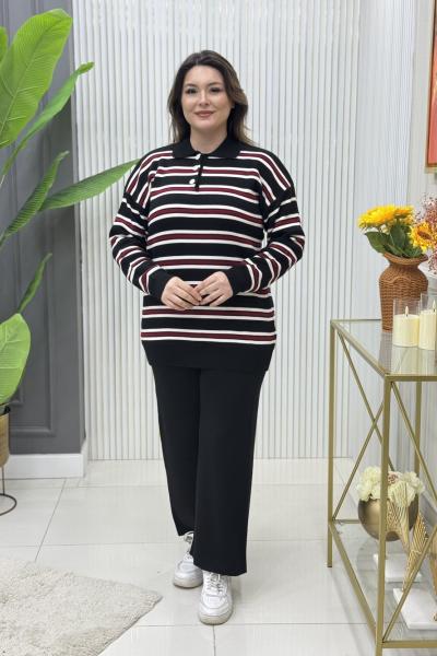 Berivan Triko Takım Siyah