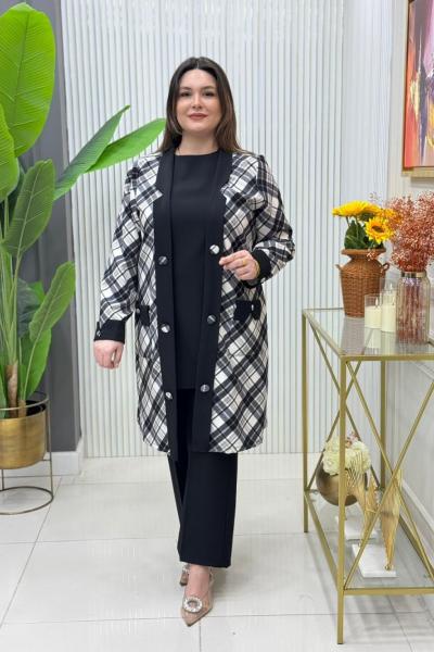 Büşra 3lü Takım Siyah