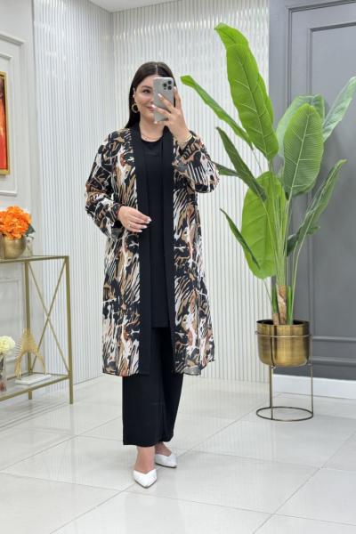 Candan Üçlü Takım Siyah