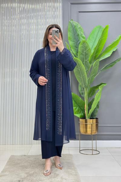 Çiğdem Üçlü Takım Lacivert