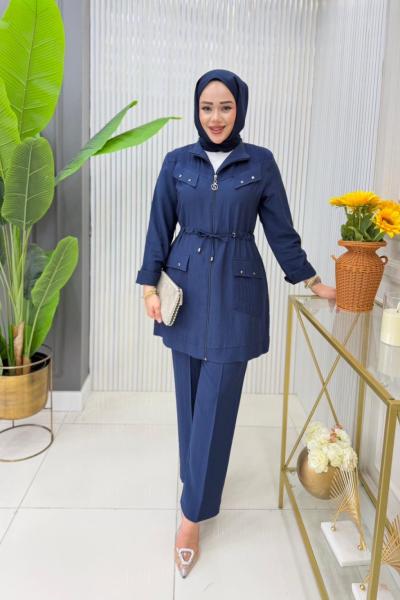 Dilara Tunik Takım Lacivert