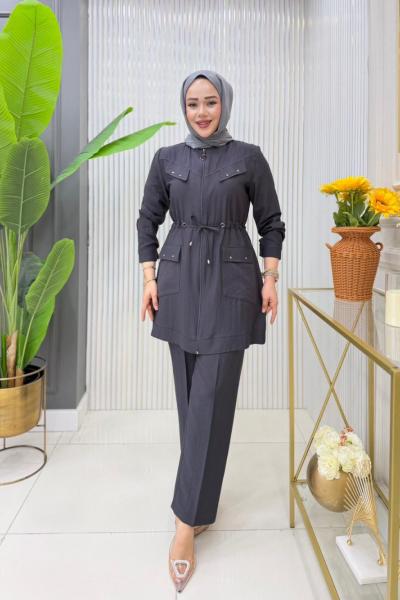 Dilara Tunik Takım Antrasit