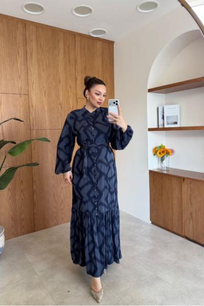 Eyşan Elbise Lacivert