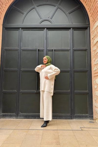 Ezgi Triko Takım Krem