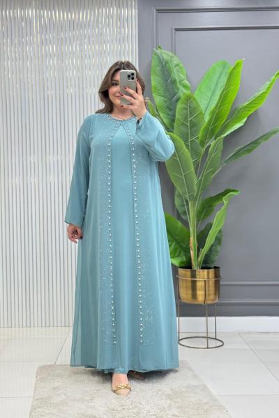 Fadime Elbise Çağla Yeşili