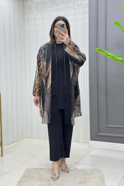 Göksel 3lü Takım  Siyah