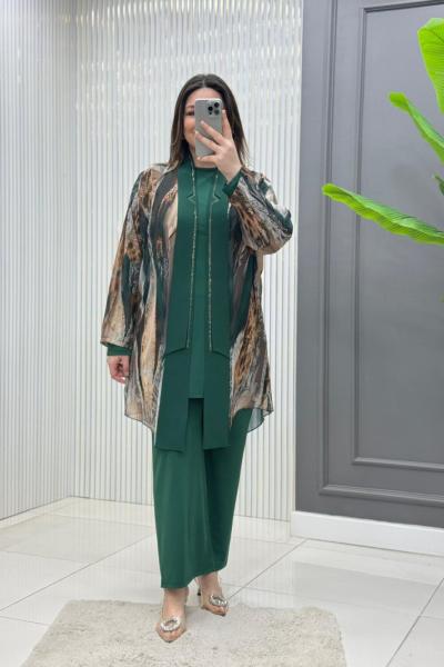 Göksel 3lü Takım  Zümrüt