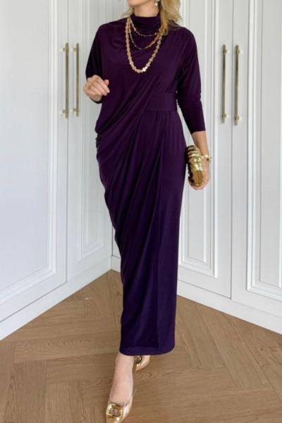 Gümüş Elbise Mor