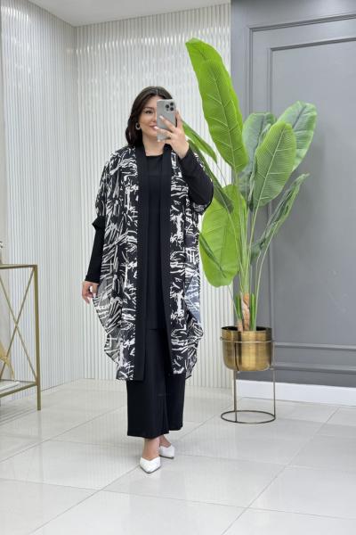 Hazan Üçlü Takım Siyah