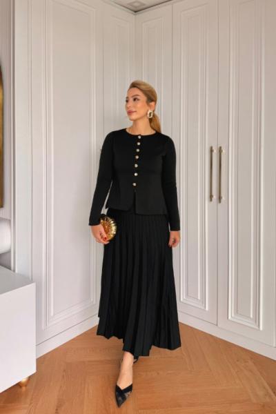 Hicran Etekli Takım Siyah