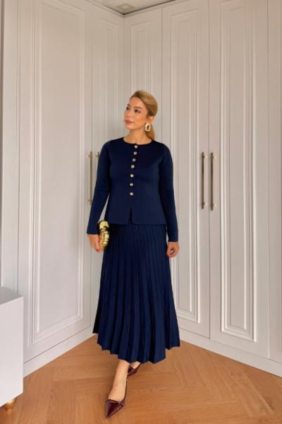 Hicran Etekli Takım Lacivert