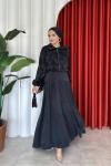 İkbal Elbise Takım Siyah