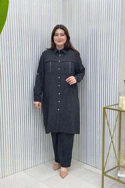 Lalin Tunik Takım Siyah