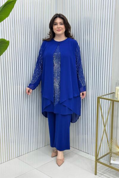 Melek Takım Saks Mavisi