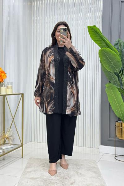 Melisa 3lü Takım Siyah