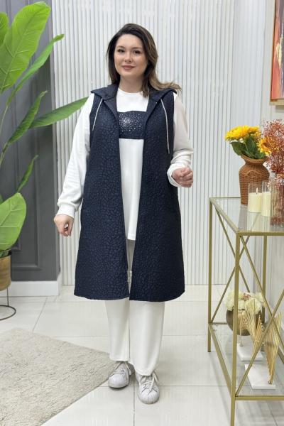 Meral Üçlü Takım Lacivert