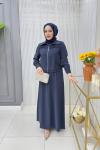 Meryem  Ceketli Elbise Takım  Lacivert