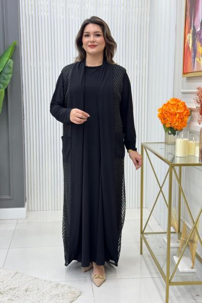 Mine Yelekli Elbise Siyah