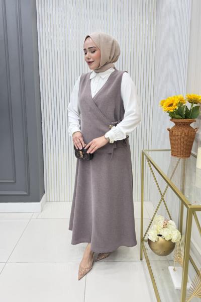 Müjde Etekli Takım Vizon