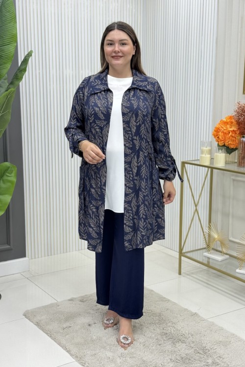 Nergis Üçlü Takım Lacivert