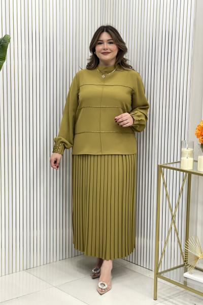 Nezaket Etekli Takım Yağ Yeşili