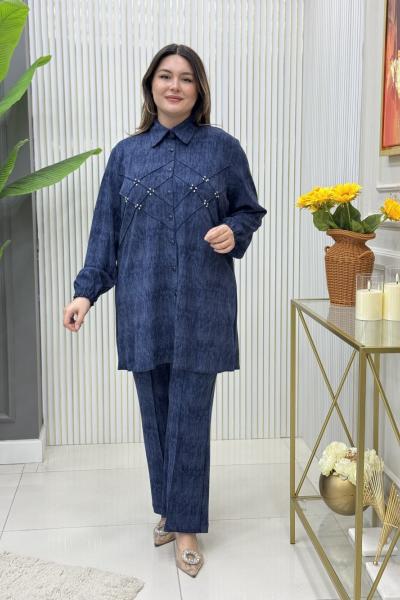 Selin Tunik Takım Lacivert