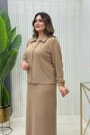 Selvi Etekli Takım Camel