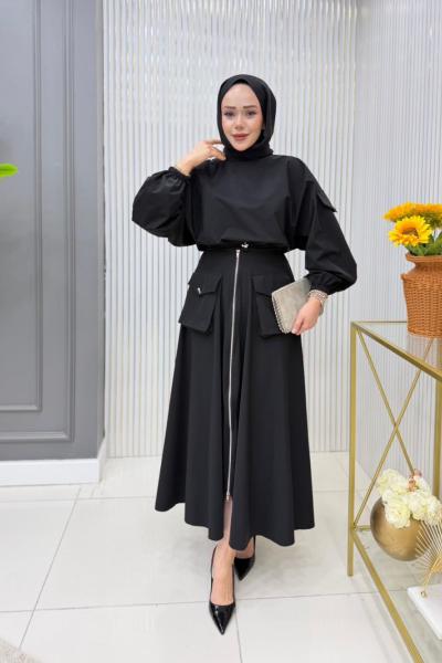 Sertap Etekli Takım Siyah