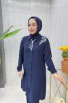 Sıdıka Tunik Takım Lacivert