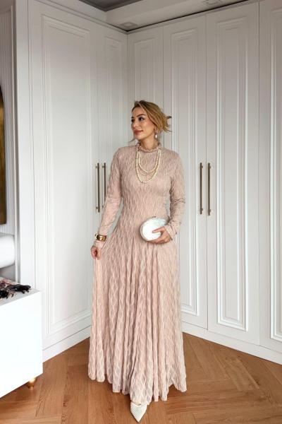 Sümbül Elbise Krem