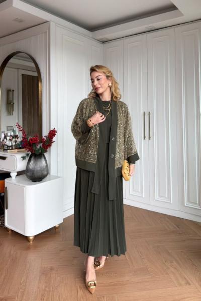 Sündüz Etekli Takım  Haki