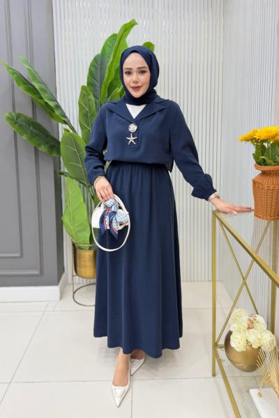 Yıldız Etekli Takım Lacivert