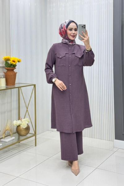 Zamira Tunik Takım Lila