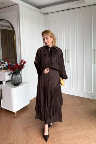 Zeynep  Etekli Takım  Kahverengi