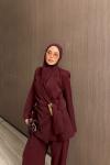 Alice Pantolon Takım Bordo  BORDO