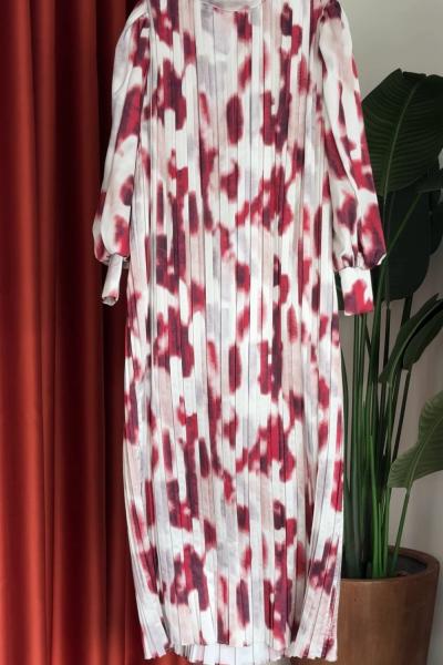 Almina Elbise Bordo Bordo