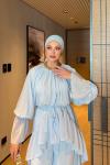 Almina Pantolon Takım Bebe Mavisi Bebe Mavisi